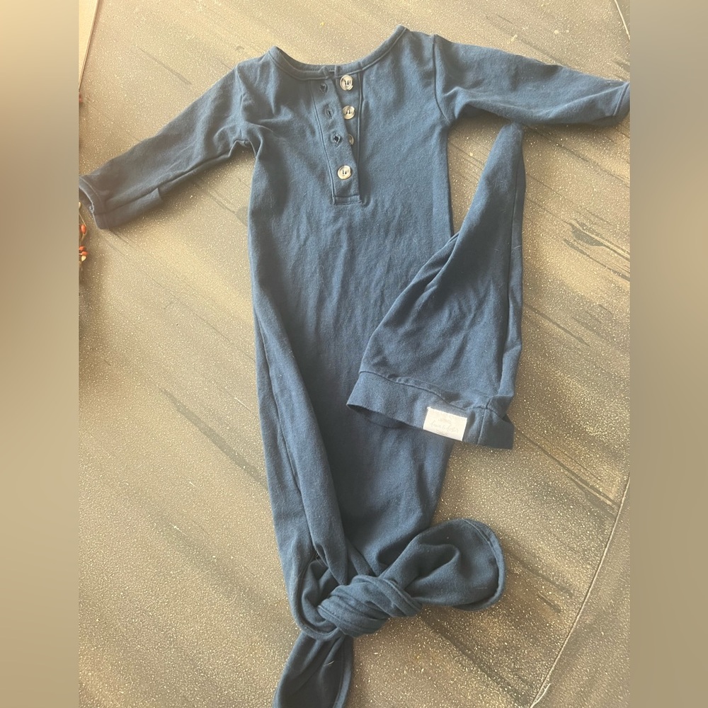 Fawn and Foster navy knotted gown